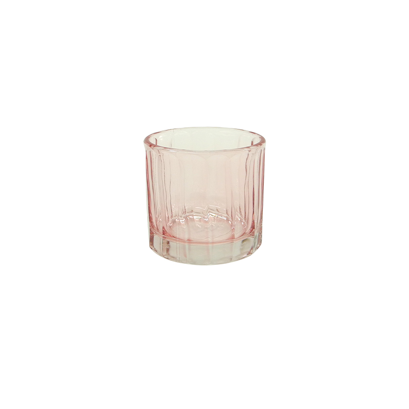 Spray Color Textured Glass Candle Holder YD-ND-381