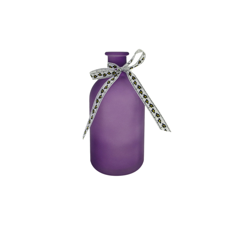 Halloween Purple Frosted Glass Bottle YD-HAL-106