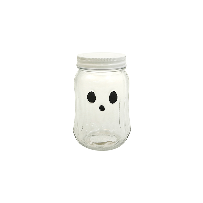 Funny Face Glass Straw Cup YD-HAL-111
