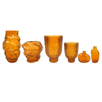 Brown Spray-colored Glass Vase YD-TDH-094