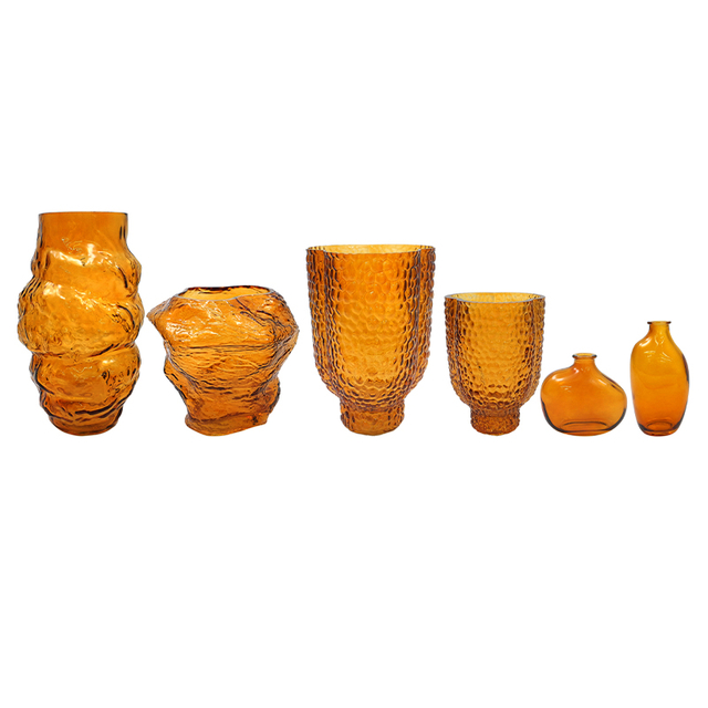Brown Spray-colored Glass Vase YD-TDH-094
