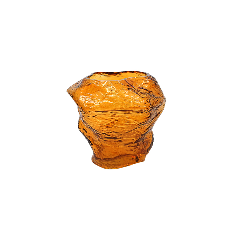 Brown Spray-colored Glass Vase YD-TDH-094
