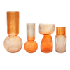 Striped Two-color Glass Vase YD-TDH-098