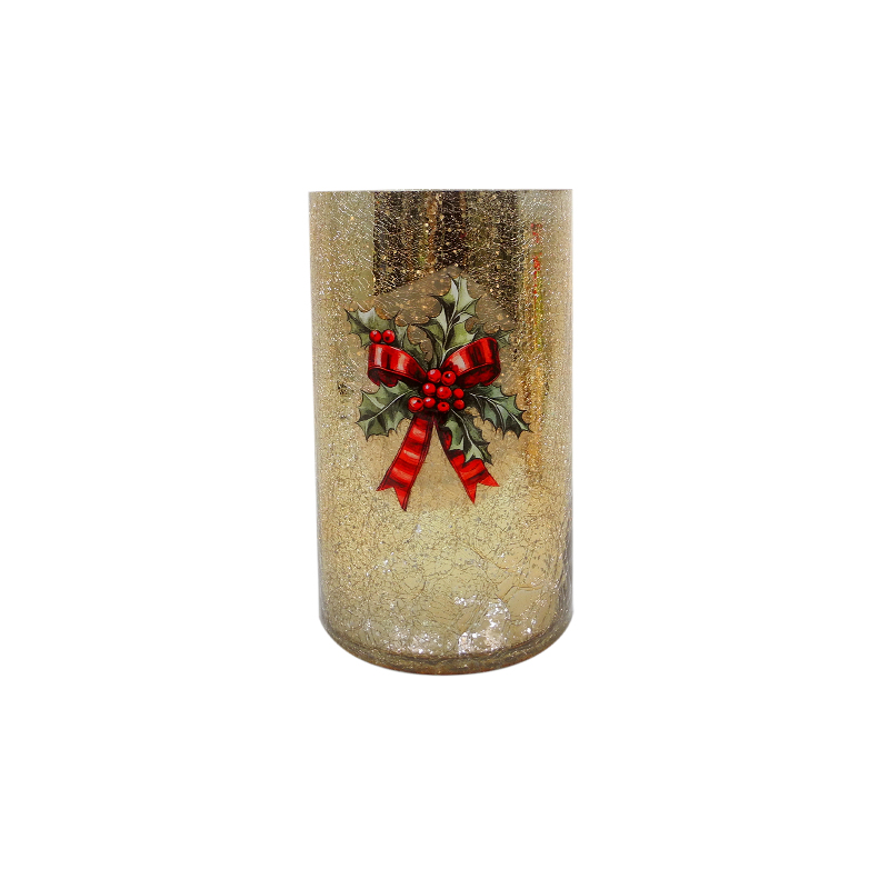 Christmas Glass Decorations with Bow Patterns YD-CX-097