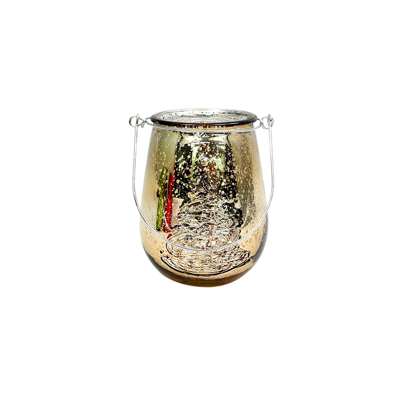 Christmas Electroplated Handle Candle Holder YD-CX-099