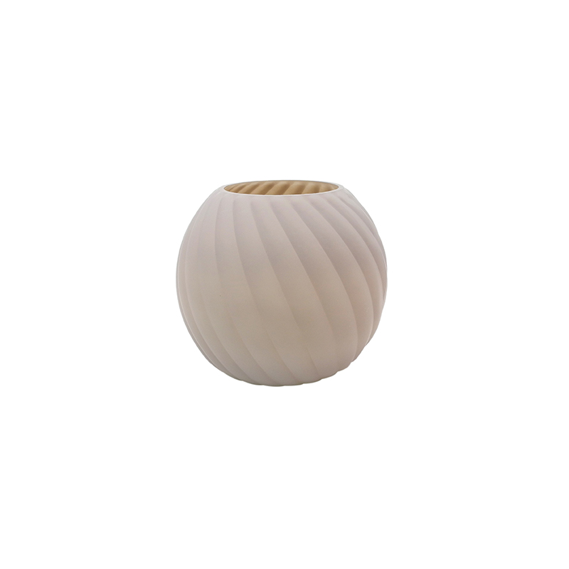Round Frosted Glass Vase YD-ND-463