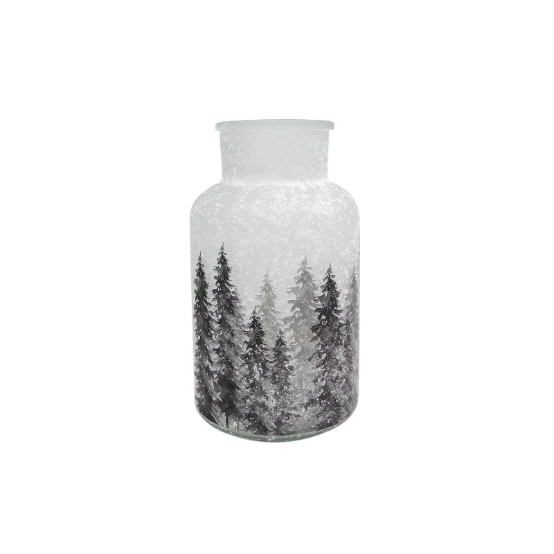 Christmas Tree Patterned Glass Decoration YD-CX-103