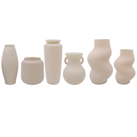 Khaki Frosted Glass Vase YD-ND-471