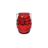 Electroplated Crushed Silver Handle Christmas Candle Holder YD-CX-109