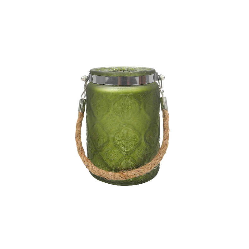 Cylindrical Broken Silver Glass Vase YD-TDH-074