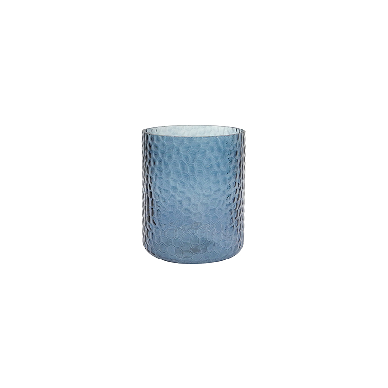 Blue-green Sprayed Glass Vase YD-TDH-066