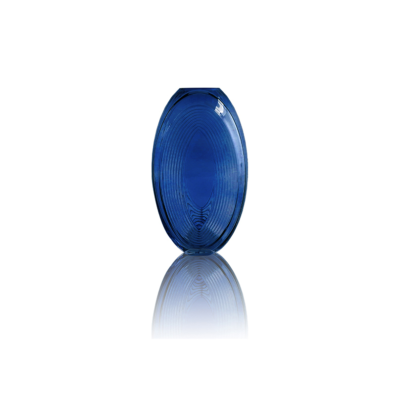 Striped Pattern Spray-painted Glass Vase YD-OBS-056