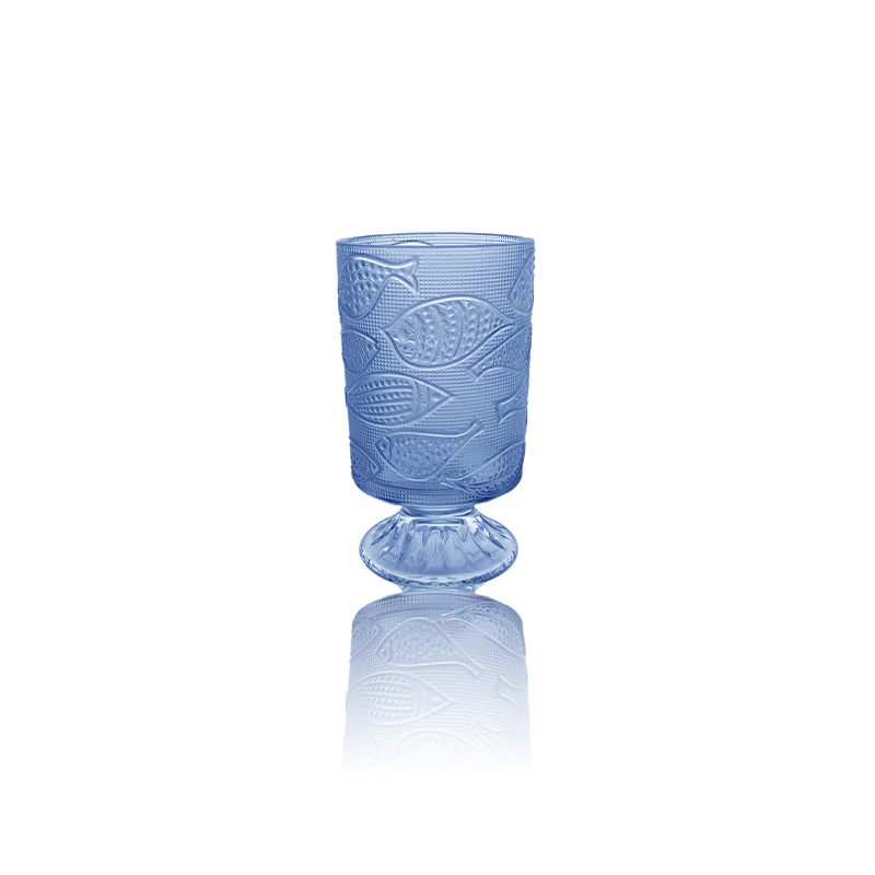 Fish-shaped Pattern Spray-painted Glass Vase YD-OBS-058