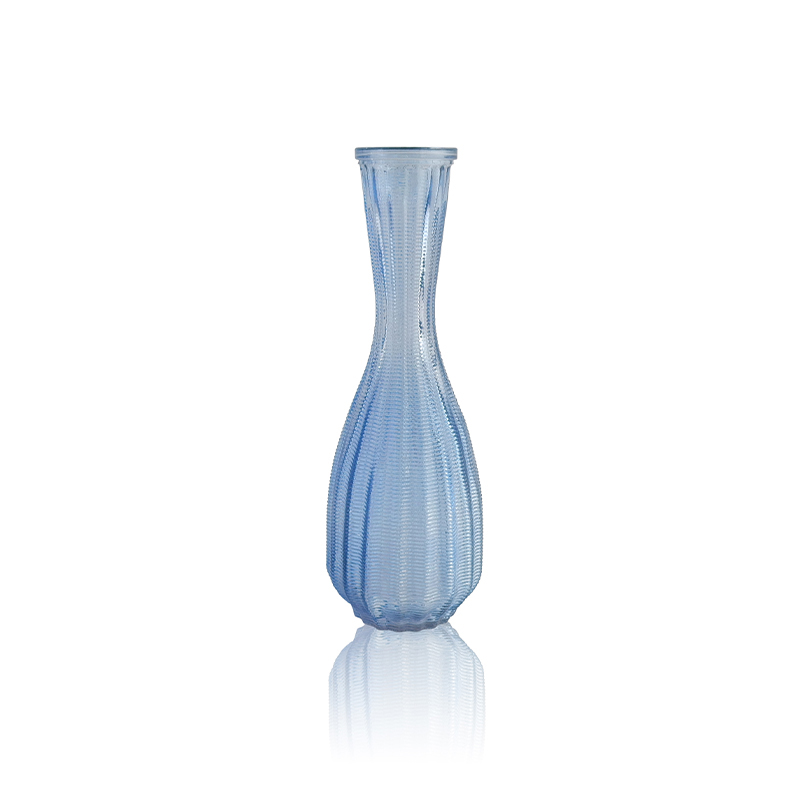 Horizontal Frosted Glass Vase YD-OBS-089