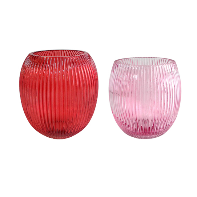 Curved Striped Vase YD-VL-006