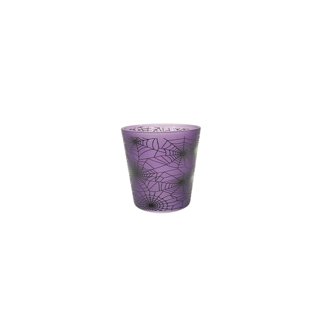 Conical Halloween Purple Frosted Wax Cup YD-HAL-080