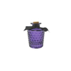 Colorful Plaid Pattern Glass Bottle YD-HAL-072