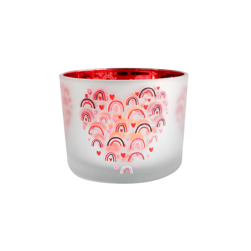 Love Pattern Electroplated Wax Bottle YD-VL-070