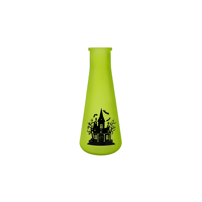 Halloween Pattern Colored Glass Bottle YD-HAL-086