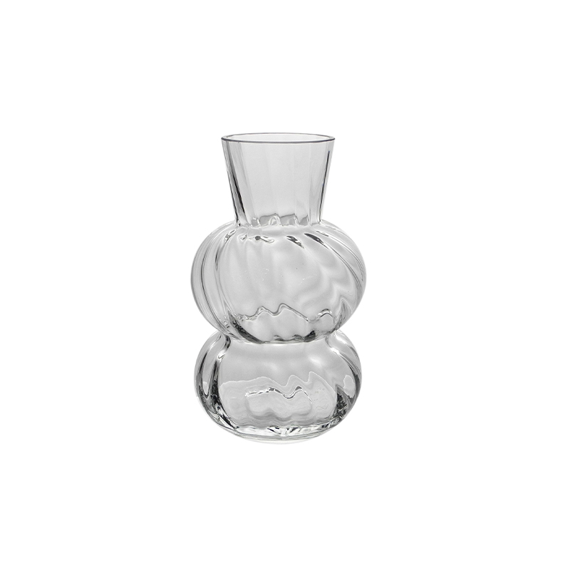 Twill Clear Glass Vase YD-CGV-028