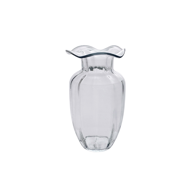 Lace Clear Glass Vase YD-CGV-039