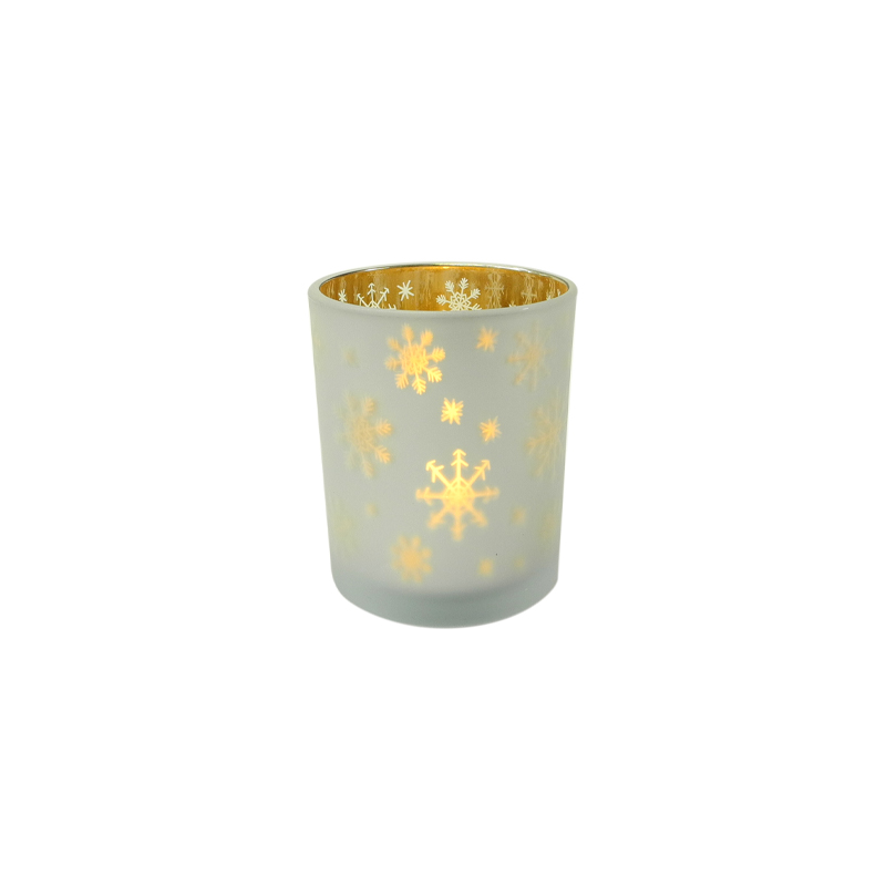 Snow Frosted Glass Wax Bottle YD-CX-086