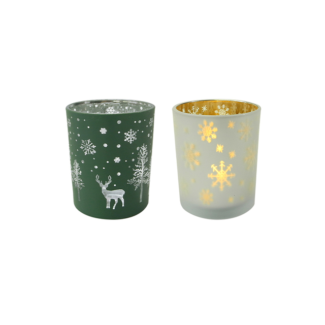 Snow Frosted Glass Wax Bottle YD-CX-086