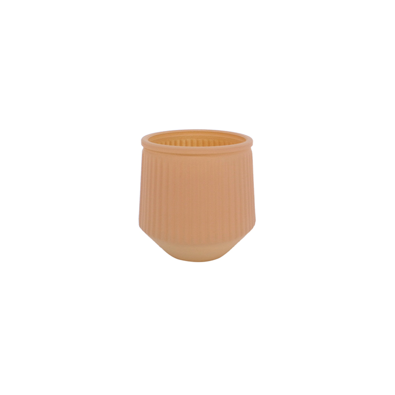 Orange Frosted Glass Wax Cup YD-ND-281