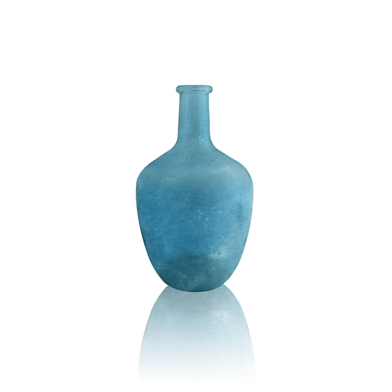 Ocean Color Sanded Glass Vase YD-OBS-128