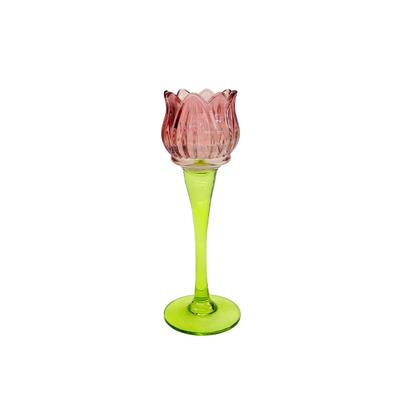 Floral Mosaic Glass Candle Holder YD-ND-404