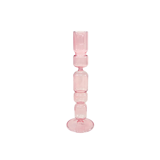 Column Lamp Glass Candle Holder YD-ND-414