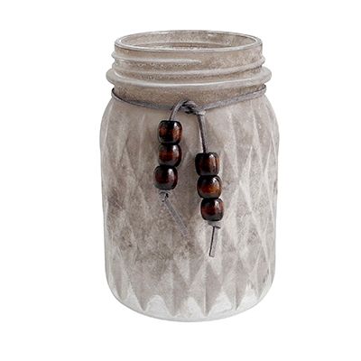 Grey Vintage Glass Vases Wax Bottle YD-TDH-048