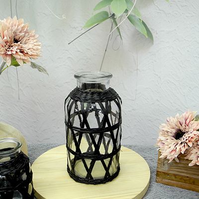 Black Paper Glass Vases YD-ACC-010