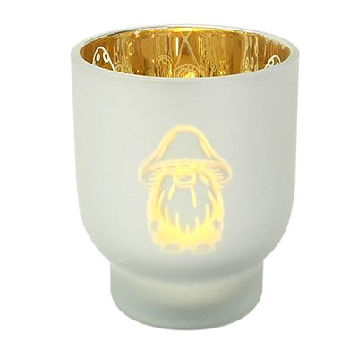 Beige Pattern Candle Holder & Wax Bottle YD-CX-048