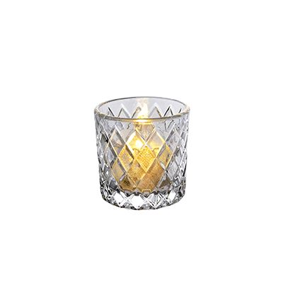 Transparent Diamond Candle Holder & Wax Bottle YD-HDWC-017
