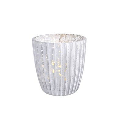 Yorklsun Glassware White Christmas Candle Holder & Wax Bottle YD-HDWC-034