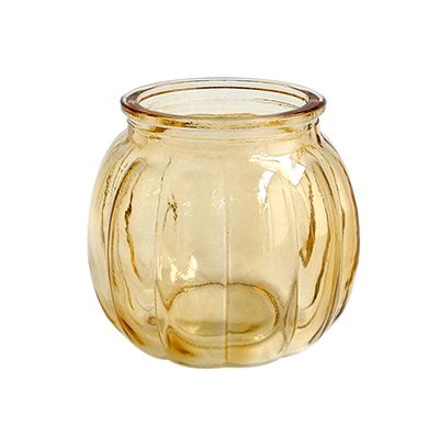 Yorklsun Glassware AutYorklsun Glassware Autumn Yellow Candle Holder & Wax Bottle YD-ND-140