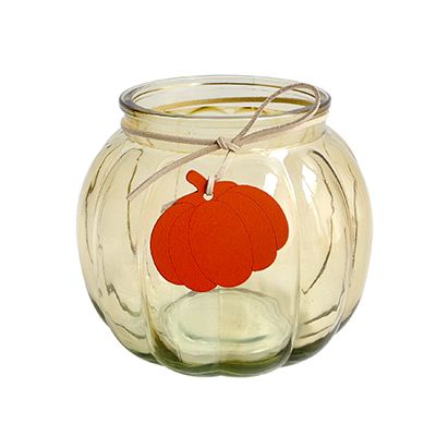 Yorklsun Glassware AutYorklsun Glassware Autumn Yellow Candle Holder & Wax Bottle YD-ND-140