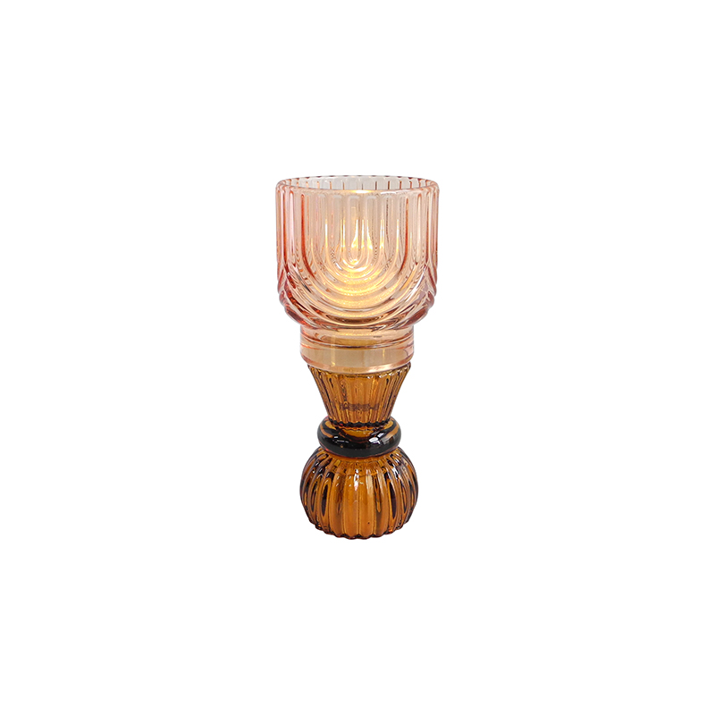 Striped Pattern Modern Candle Holder YD-HDWC-217