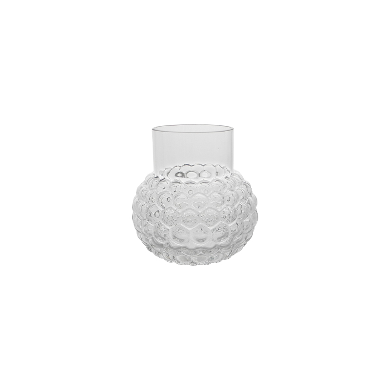 Embossed Patterned Glass Vase YD-CGV-143