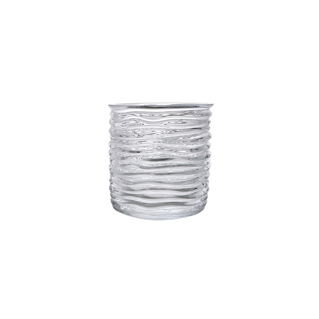 Pleated Textured Glass Vase YD-CGV-164