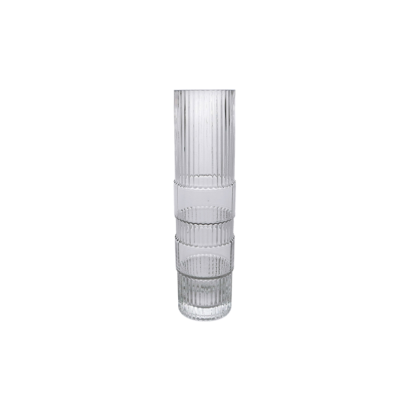 Bamboo Striped Glass Vase YD-CGV-153