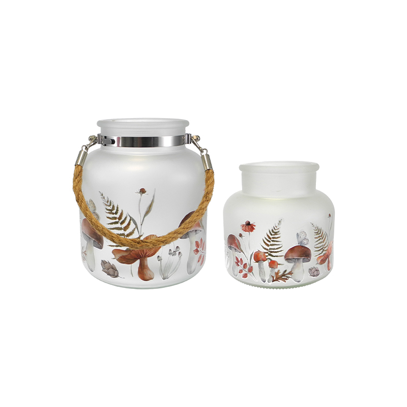 Mushroom-shaped Decorative Glass Candleholder YD-TDH-138