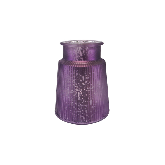 Halloween Electrically Plated Silver-powdered Glass Flower Vase YD-HAL-126