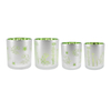Halloween Electrically Plated Green Glass Candleholder YD-HAL-125