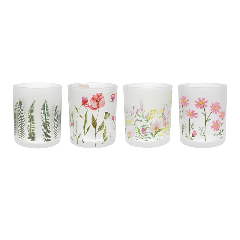 Colored Pattern Frosted Wax Cup YD-SS-128