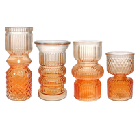 Orange Gradient-striped Colored Vase YD-SS-151