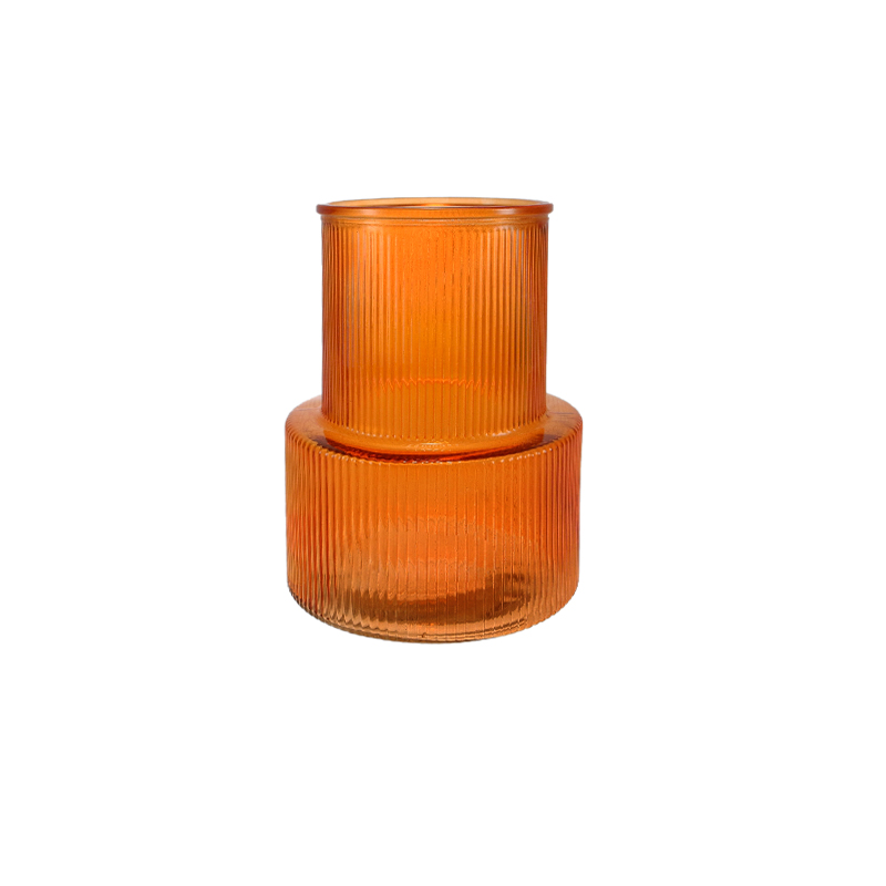 Autumn Striped Colorful Flower Vase YD-TDH-113