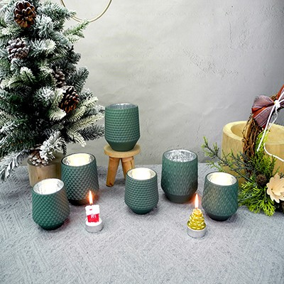 Dark Green Vintage Glass Wax Bottle YD-ND-080