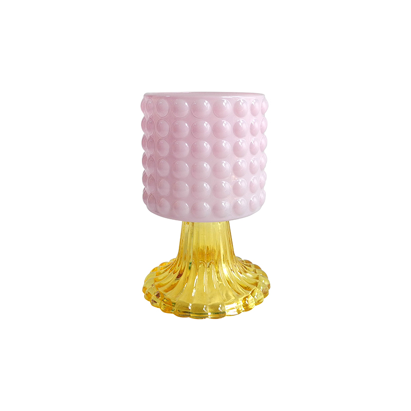 Polka Dot Enamel Modern Candle Holder YD-HDWC-234